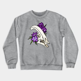 Parasaurolophus and Crocus Crewneck Sweatshirt